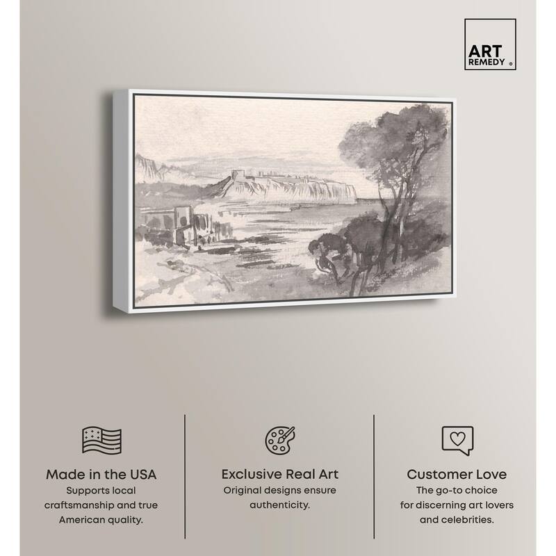 View across a Monaco Canvas by Art Remedy