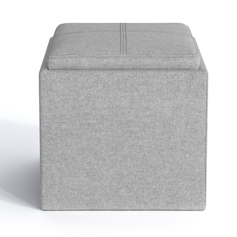 WYNDENHALL Townsend 17 inch Wide Contemporary Square Storage Ottoman