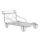 preview thumbnail 6 of 6, Silver Metal Car Platform Bed with Guardrails and X-Shaped Frame Shelf
