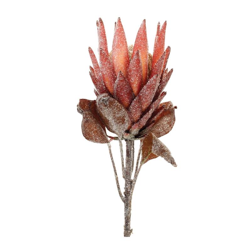Protea Artificial Floral Stem Sprays - 29.25" - Red - Set of 2