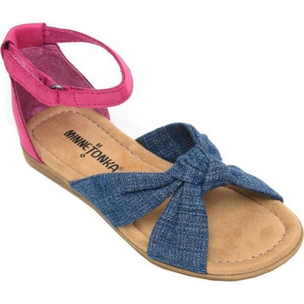 minnetonka denim sandals