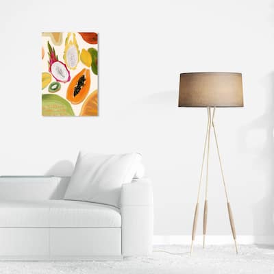 Wynwood Studio Canvas Food and Cuisine Fruit Variety Yellow and Tropical Wall Art Canvas Print