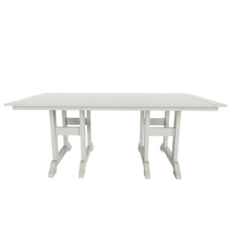 Polytrends Laguna Hdpe All Weather Outdoor Patio 71" Rectangular Dining Table
