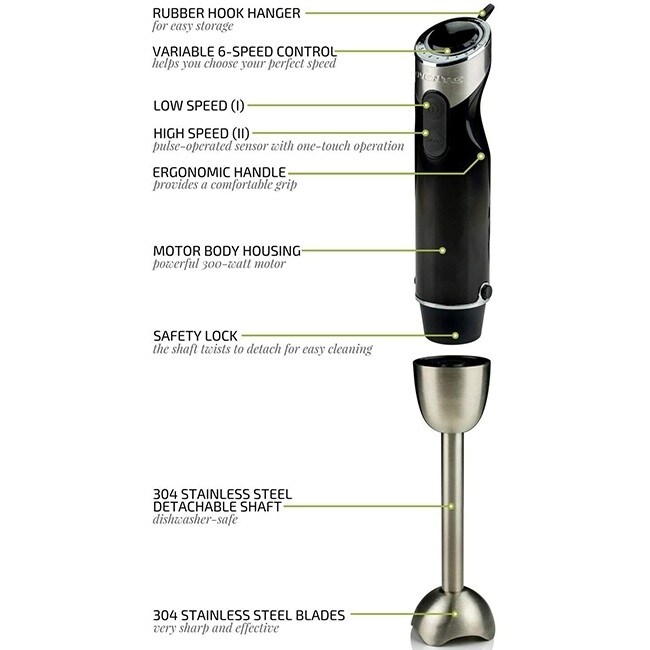 Ovente Electric Cordless Immersion Hand Blender, 14.63 in. - Fry's Food  Stores