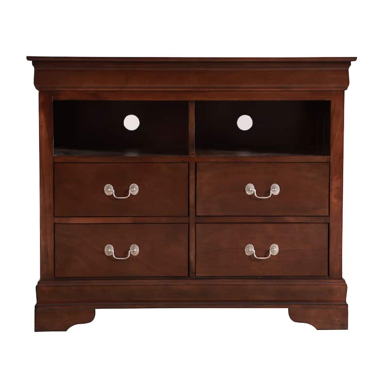 Louis Phillipe Wooden Media Chest