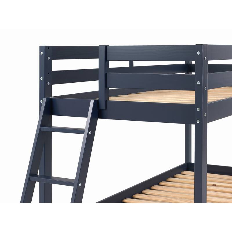 Taylor & Olive Trillium Twin Low Loft Bed with a Twin Under Bed