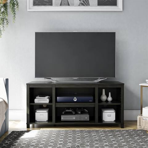 Parsons TV Stand for TVs up to 50", Black Oak