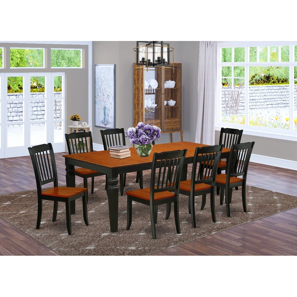 Mattos 9 piece clearance drop leaf dining set