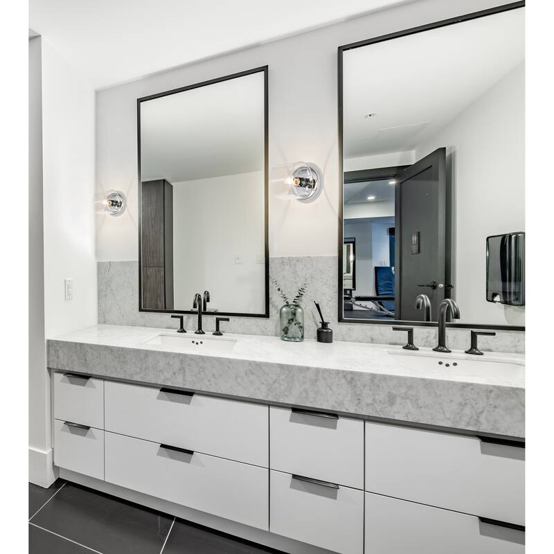 Marlowe 1 Light Vanity Polished Nickel with Clear Glass - Polished Nickel