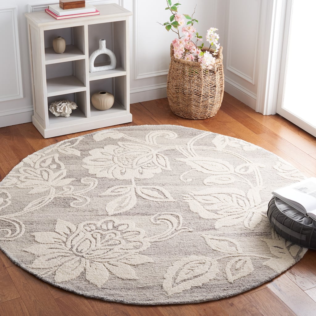 SAFAVIEH Handmade Jardin Jauhen Floral Wool Rug