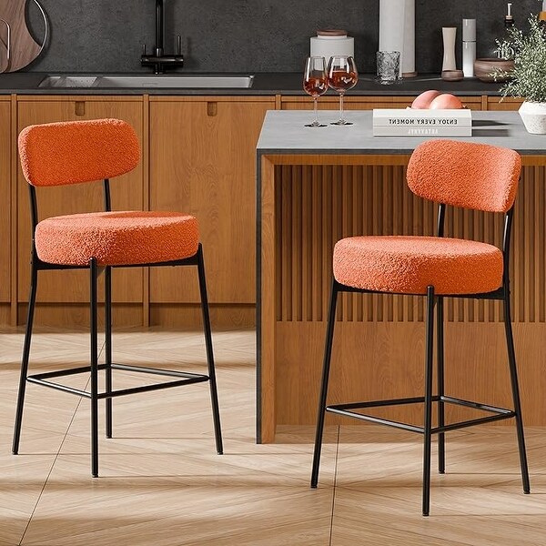 魅力的な価格 XINMICS 24 Inches Modern Counter Height Bar Stools with スツール