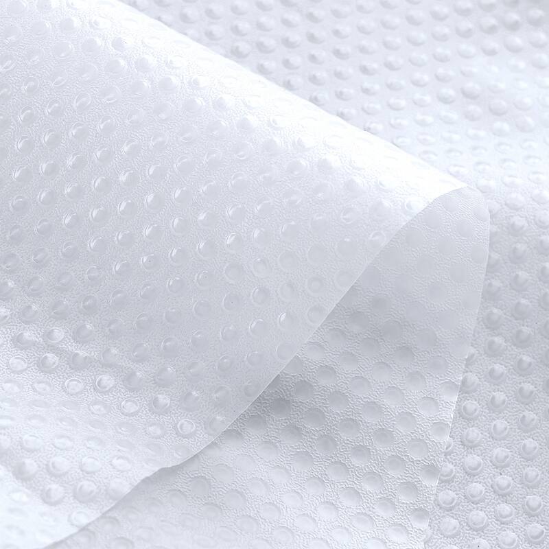 Dots Embossed Peva Shower Curtain Liner Embossed with Magnets