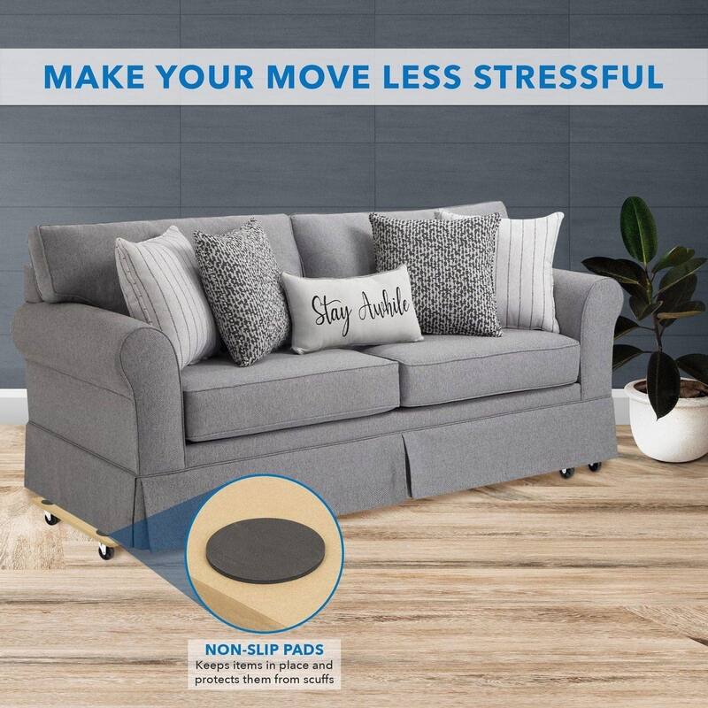 Mount-It! Small Platform Wooden Mover Dolly