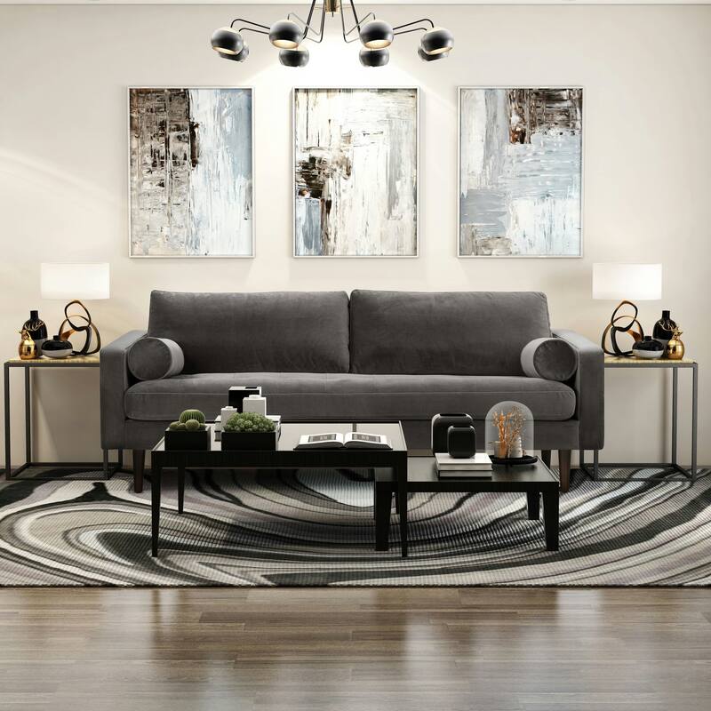 Poly & Bark Napa 72" Velvet Fabric Sofa