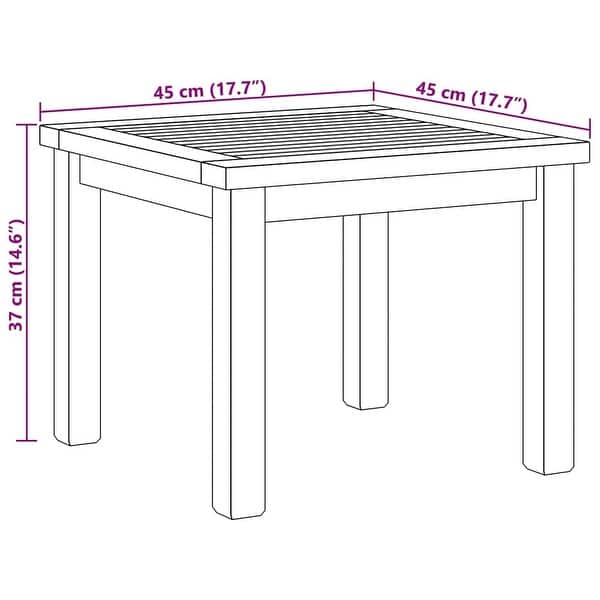 dimension image slide 1 of 6, vidaXL Coffee Table Brown in Solid Teak Wood