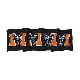 Mercer University Bears Black Cornhole Bags
