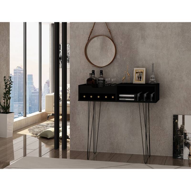 Manhattan Comfort Rockefeller 39.37 Entryway Console with 3 Compartments