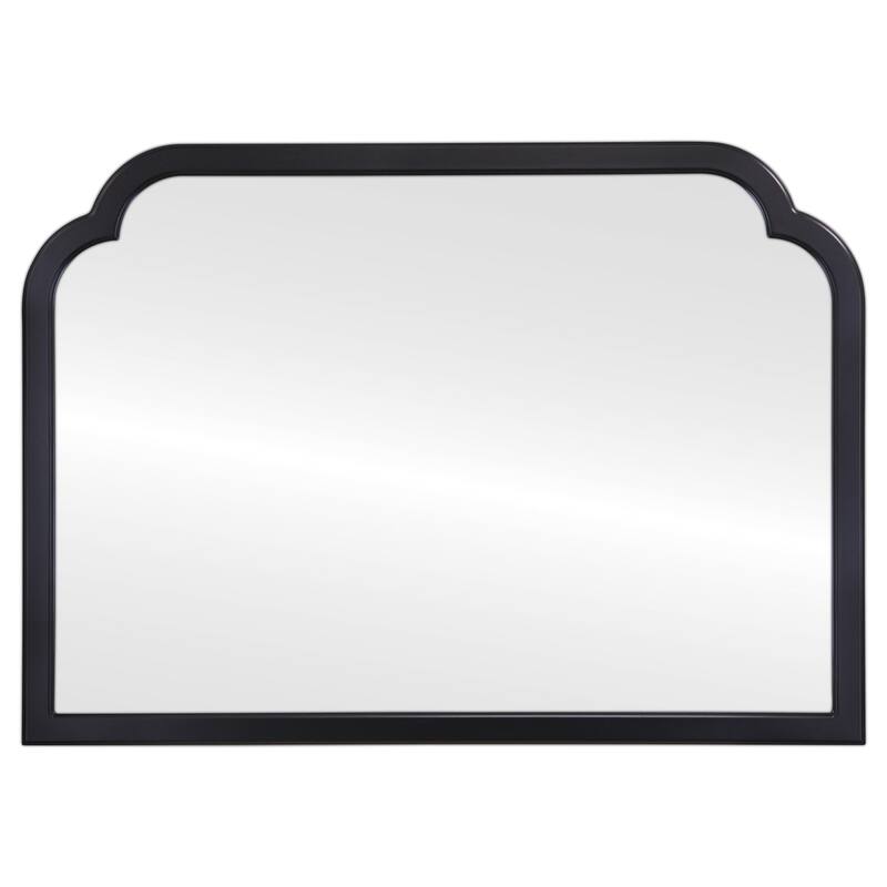 Mifflin Framed Mantel Mirror - Clover Cathedral - 38.4x27.4 - Black