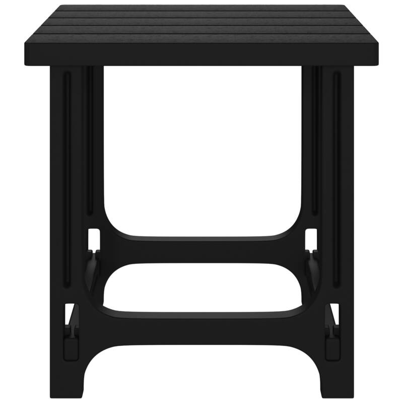 Polytrends Coastline Outdoor Poly Adirondack Chair with Side Table