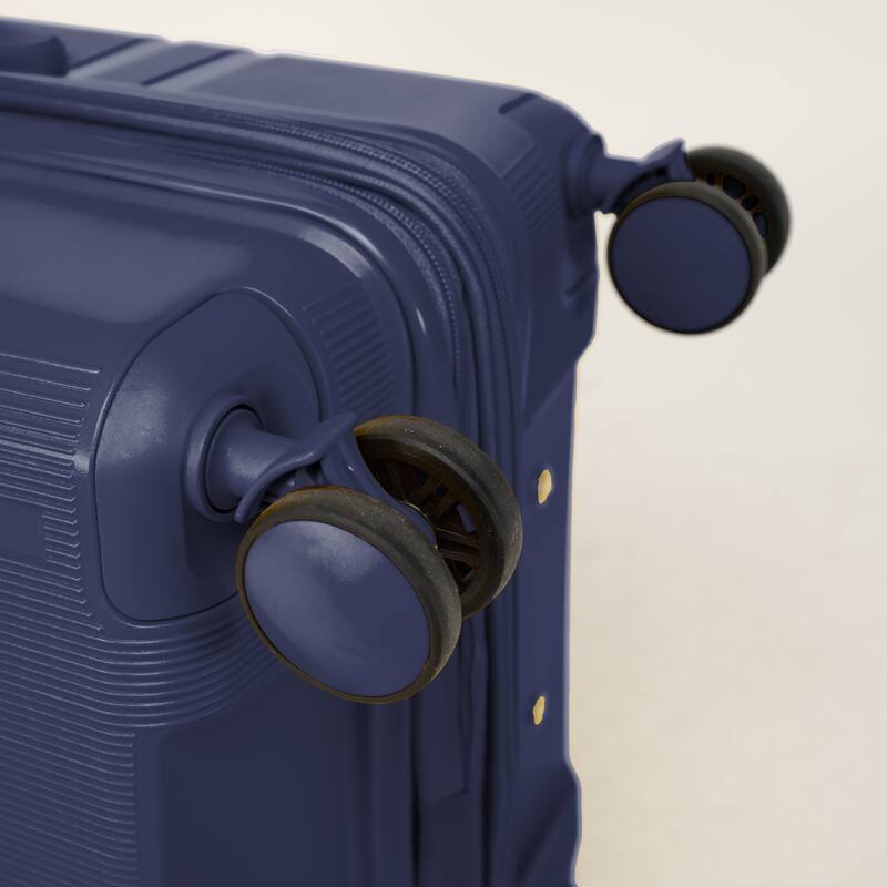 6-piece luggage set, expandable hard shell luggage set with rotating wheels