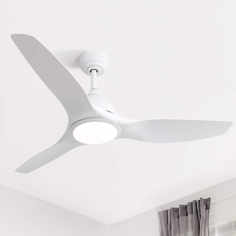 52" High CFM Modern Ceiling Fan with Remote Control and Reversible Blades With Light