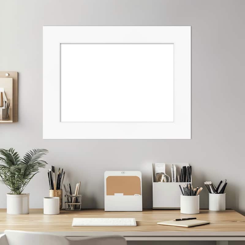 Amanti Art Cabinet White Framed Dry Erase Magnetic Board