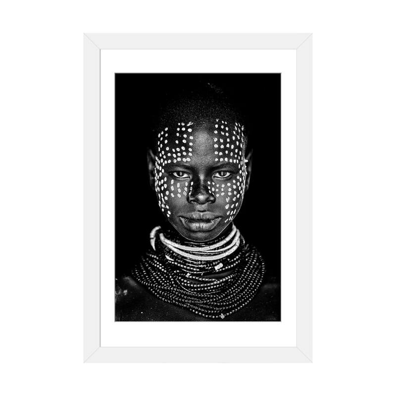 iCanvas "Karo Woman" by Vedran Vidak - White - 32x24x1
