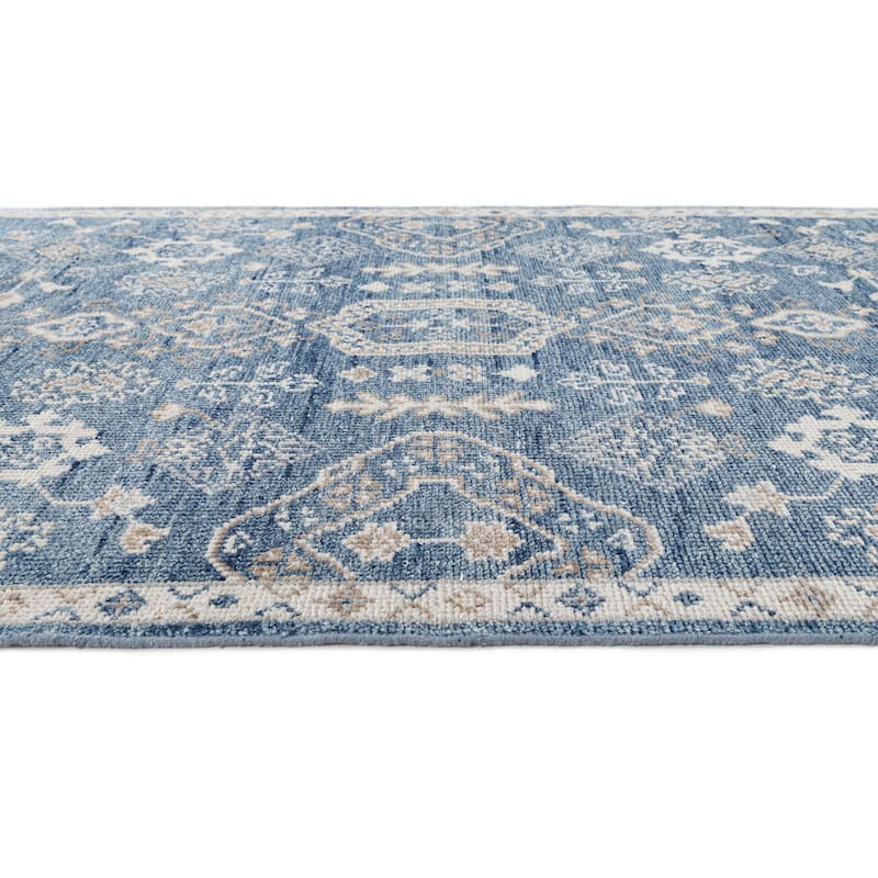 Terra by Obeetee Tuscany Morrisa Blue Rug