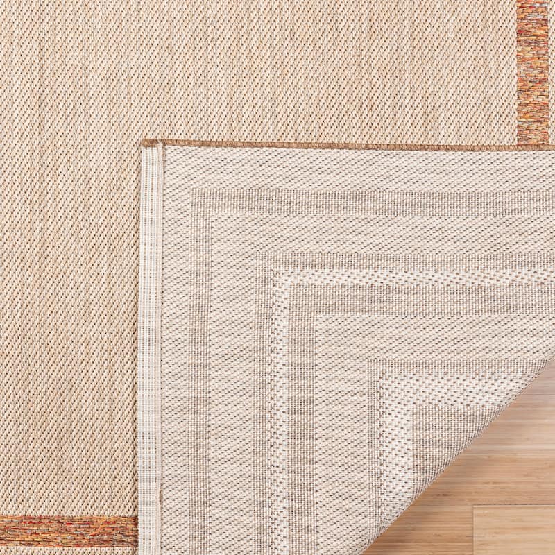Gertmenian Ringley Luxury Thick Polypropylene Flatwoven Indoor/Outdoor Area Rug Collection