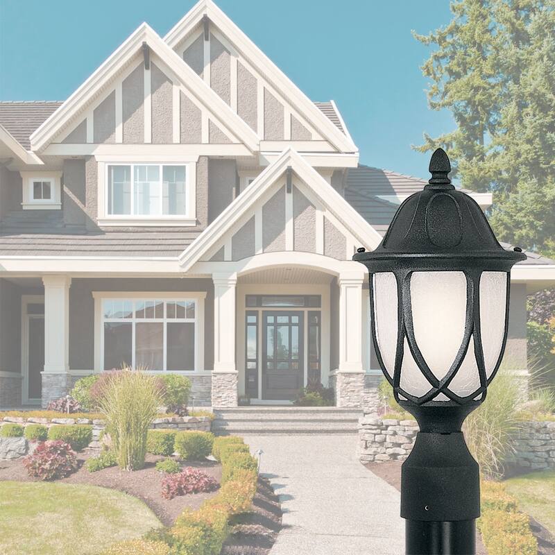 Designers Fountain 1 Light 9" Cast Aluminum Post Lantern from the