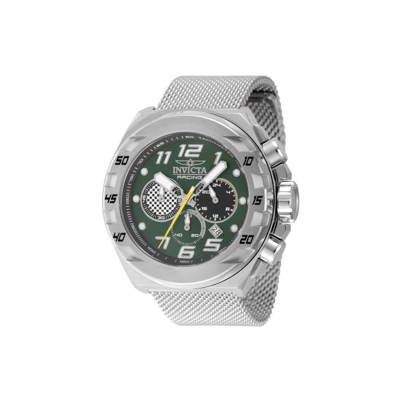 Invicta Men's 47200 Invicta Racing Quartz Chronograph Black, Green Dial Watch