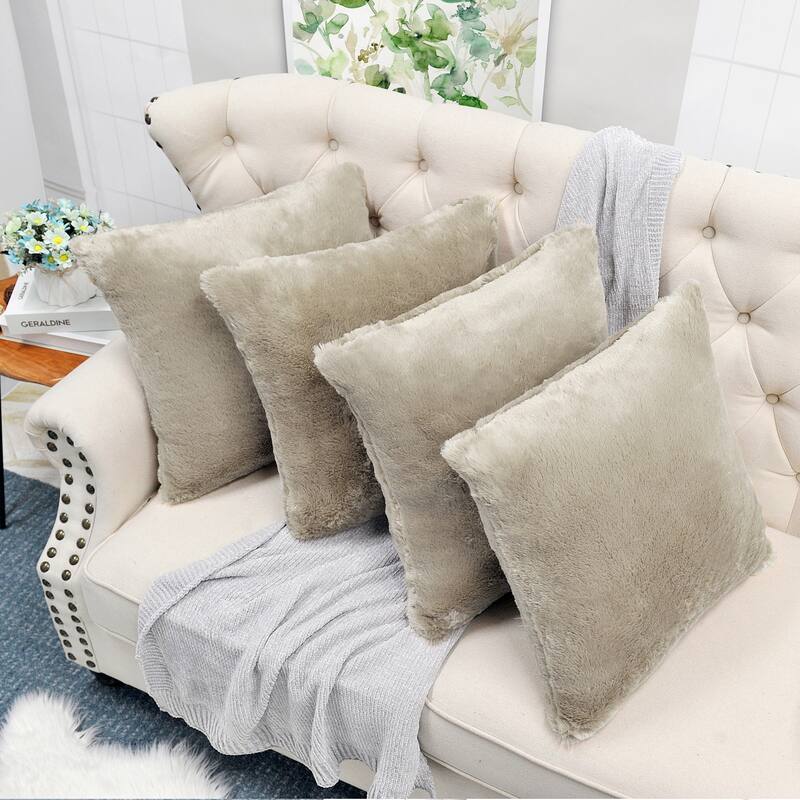 Fauxfur Pillow Shell Set 20'X20"