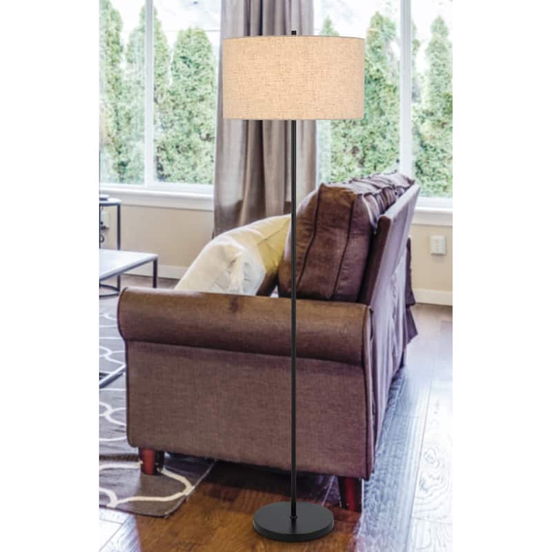 Cromwell 58.75" Height Black Metal Floor Lamp - One Size
