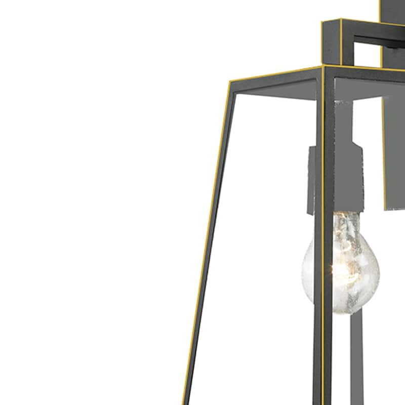 1 Light Outdoor Wall Mounted Lighting In Imperial Black Finish