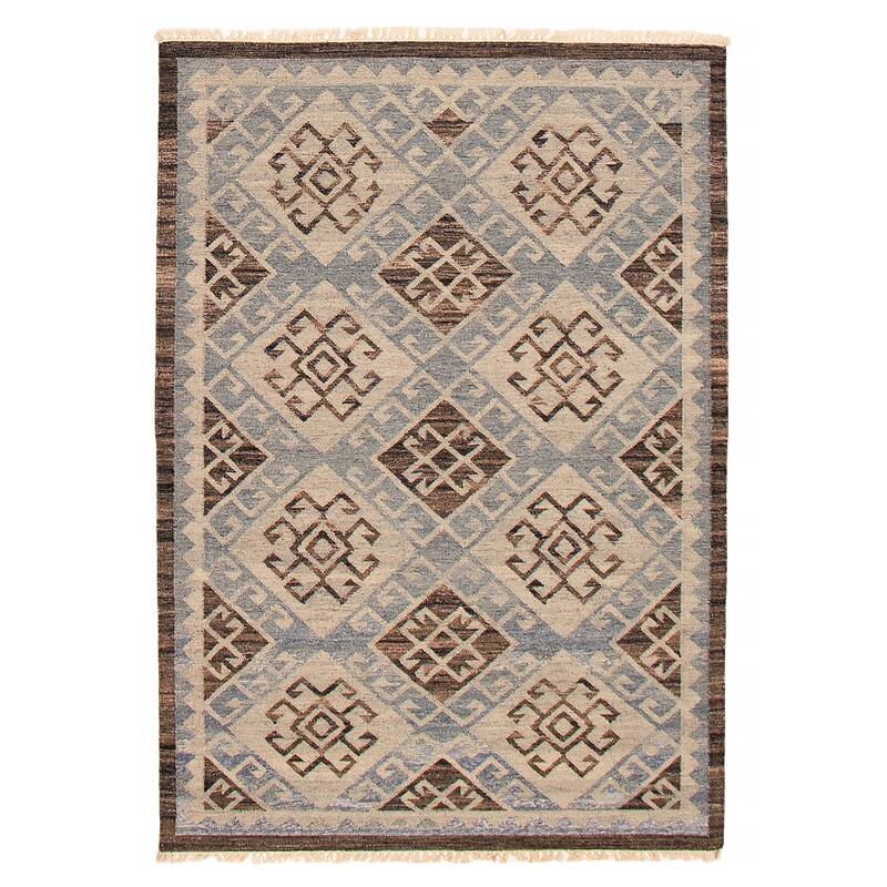 Ankara FW Denim Blue Kilim 5'3" x 7'7" - 5'3 x 7'7 - Light Denim Blue - 5'3 x 7'7