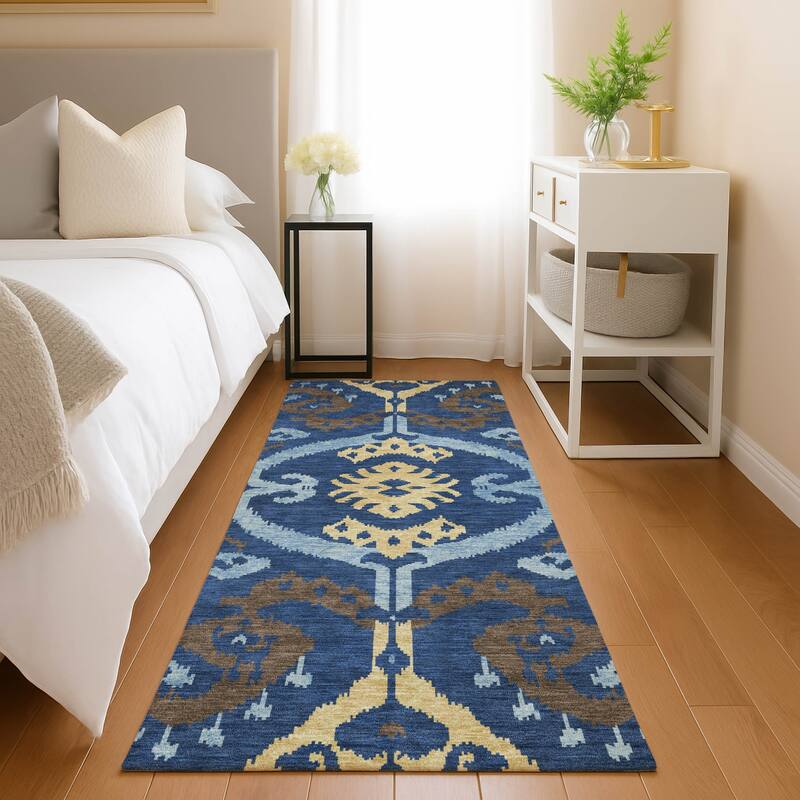 Machine Washable Indoor/ Outdoor Global Empire Chantille Rug