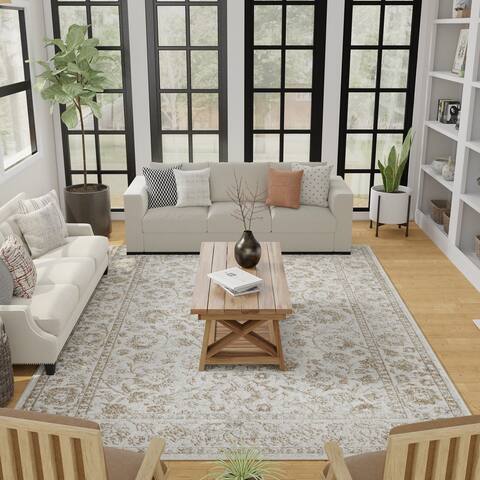 Loomaknoti Aysal Alazah Cream Area Rug