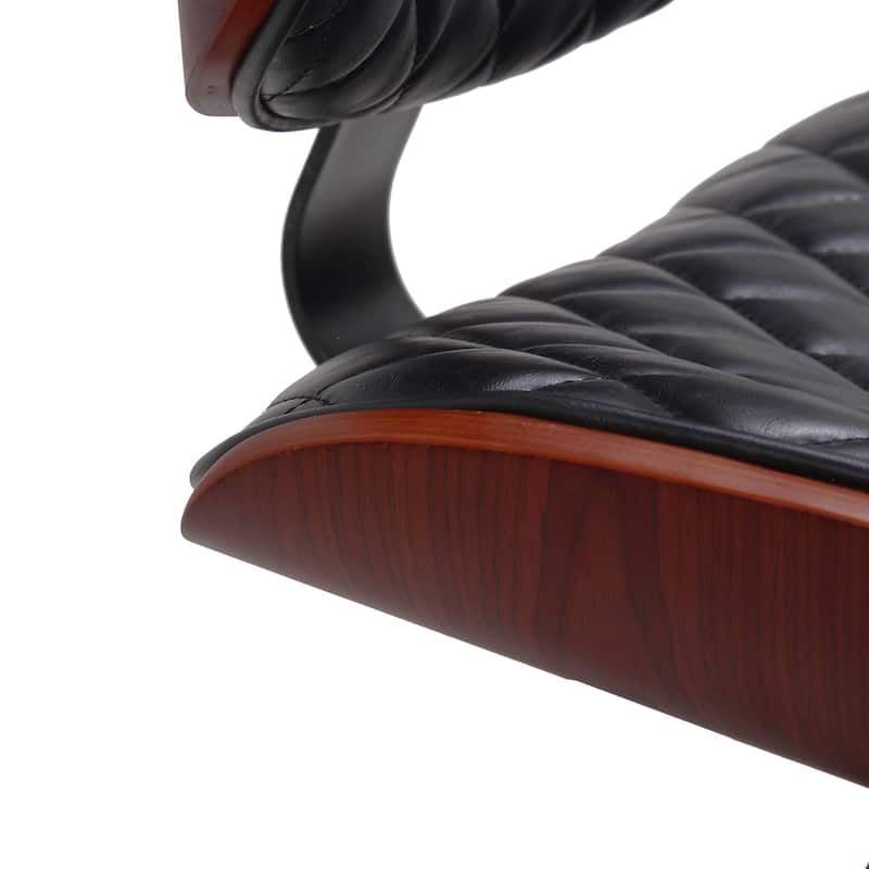Porthos Home Zara Faux Leather Mid-Century Office Chair