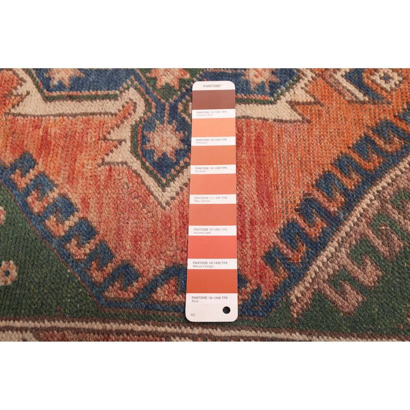 ECARPETGALLERY Hand-knotted Melis Vintage Copper Wool Rug - 4'1 x 6'7