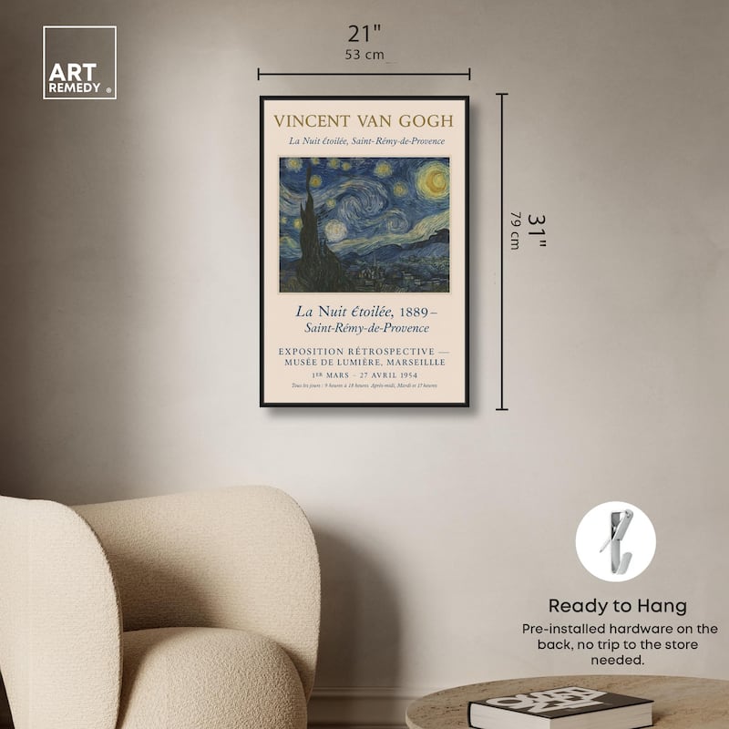 Starry Night Canvas by Art Remedy