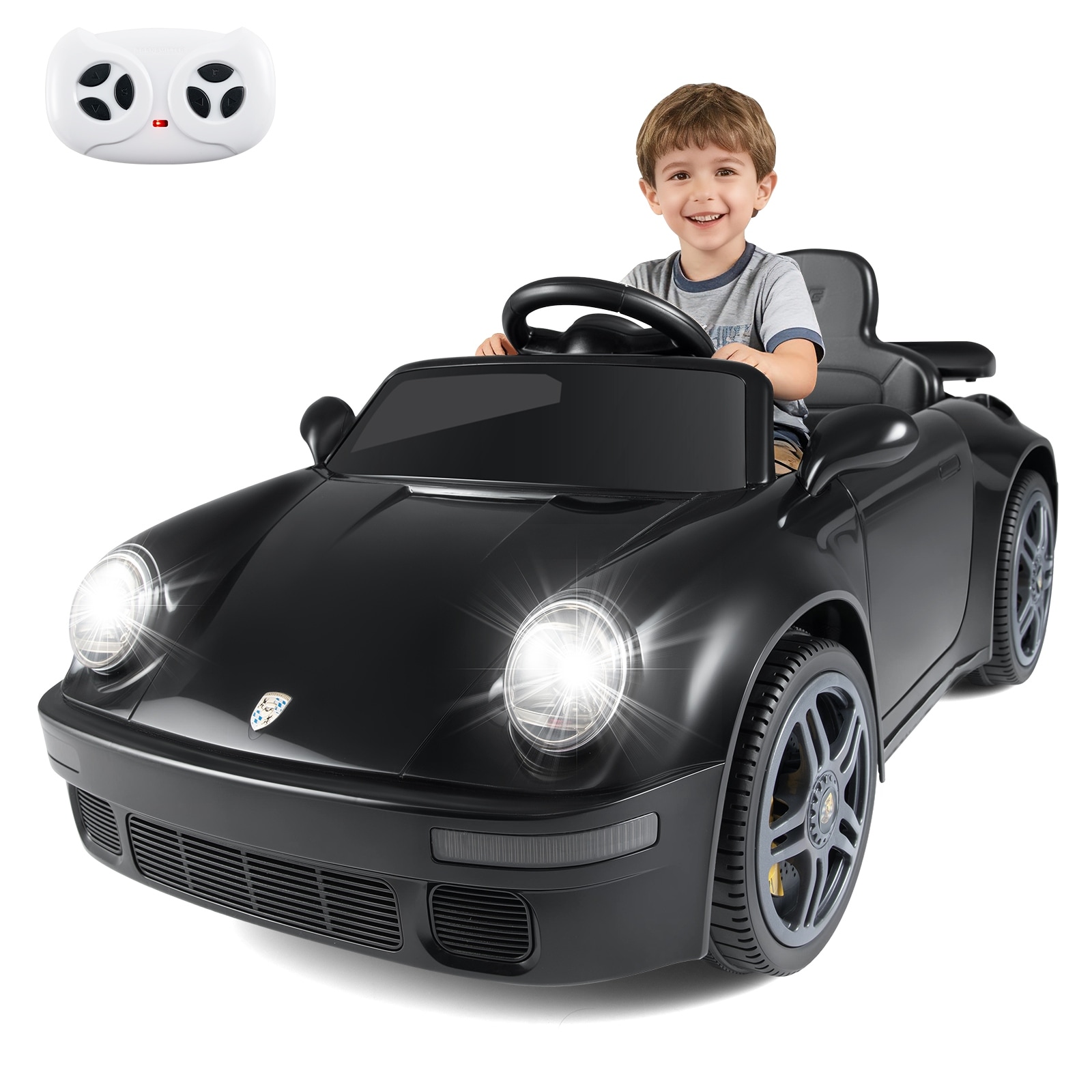 Gymax 12V Licensed RUF CTR Kids' Electric Vehicle w/Remote Control LED