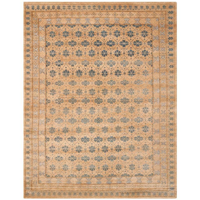 SAFAVIEH Couture Hand-knotted Igor Nastasja Traditional Oriental Wool Rug - 6' x 9' - Beige/Light Blue