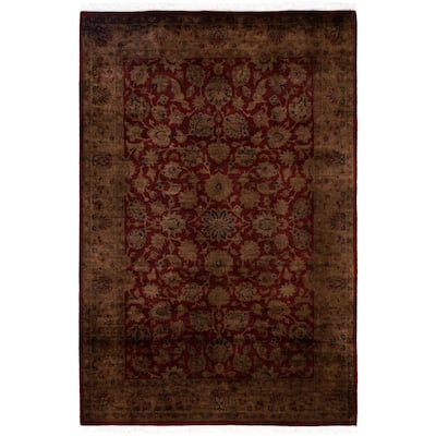 Overdyed One-of-a-Kind Hand-Knotted Area Rug - Brown - 4' 2" x 6' 2"