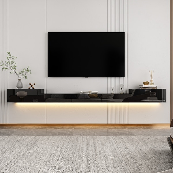 Gloss floating tv unit discount