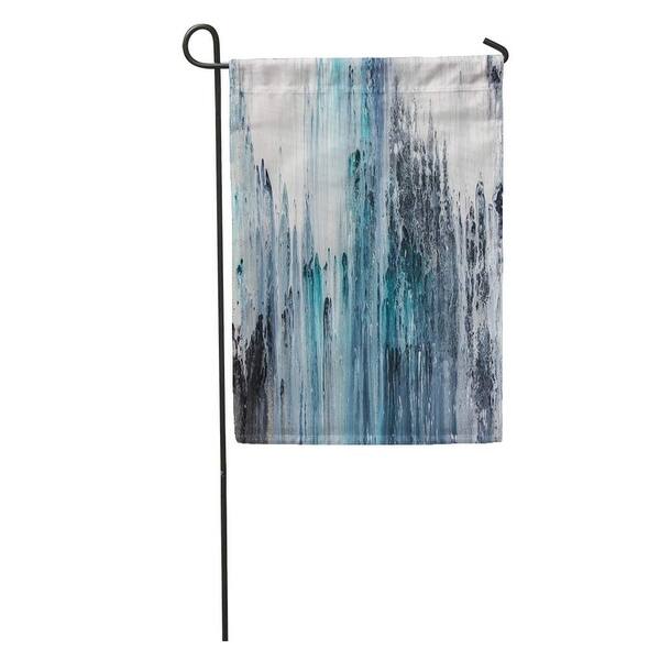 Shop Colorful Black Blue And Abstract Painting On Canvas Grey Rain