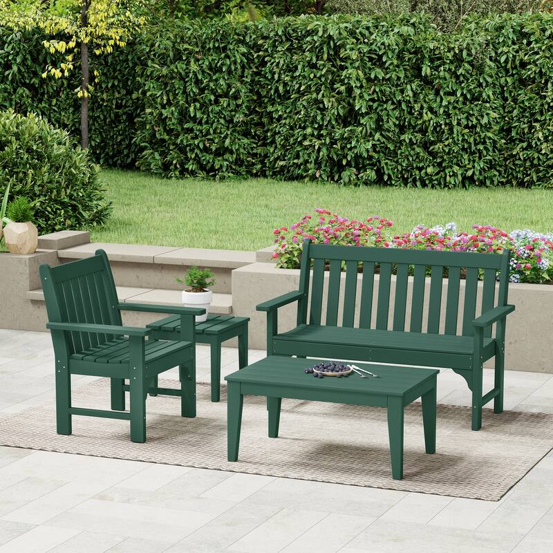 Laguna poly Garden Chair 4-Piece Porch Set