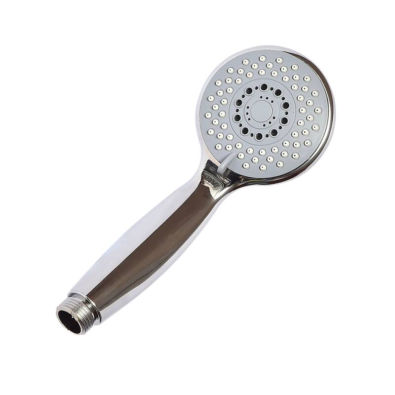 Small 3-Spray Multi-Function Universal Handheld Shower Head Chrome - Silver