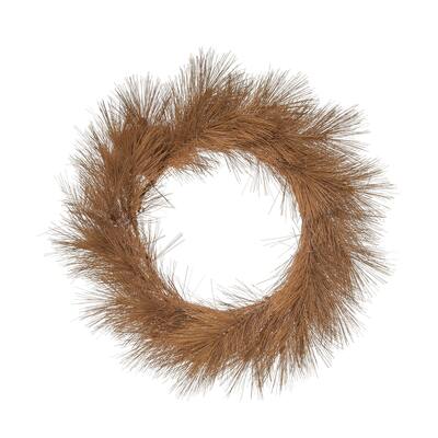 Transpac Artificial 20 in. Amber Harvest Autumn Wreath