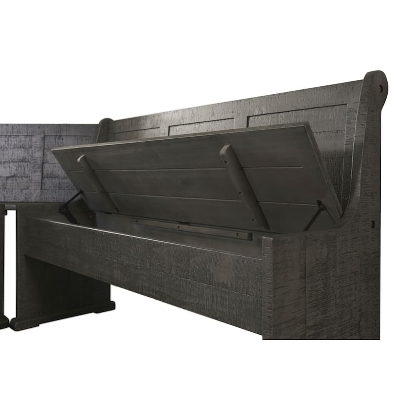 Modern Dining Bench Seating Set - Kitchen Corner Booth Table with Storage