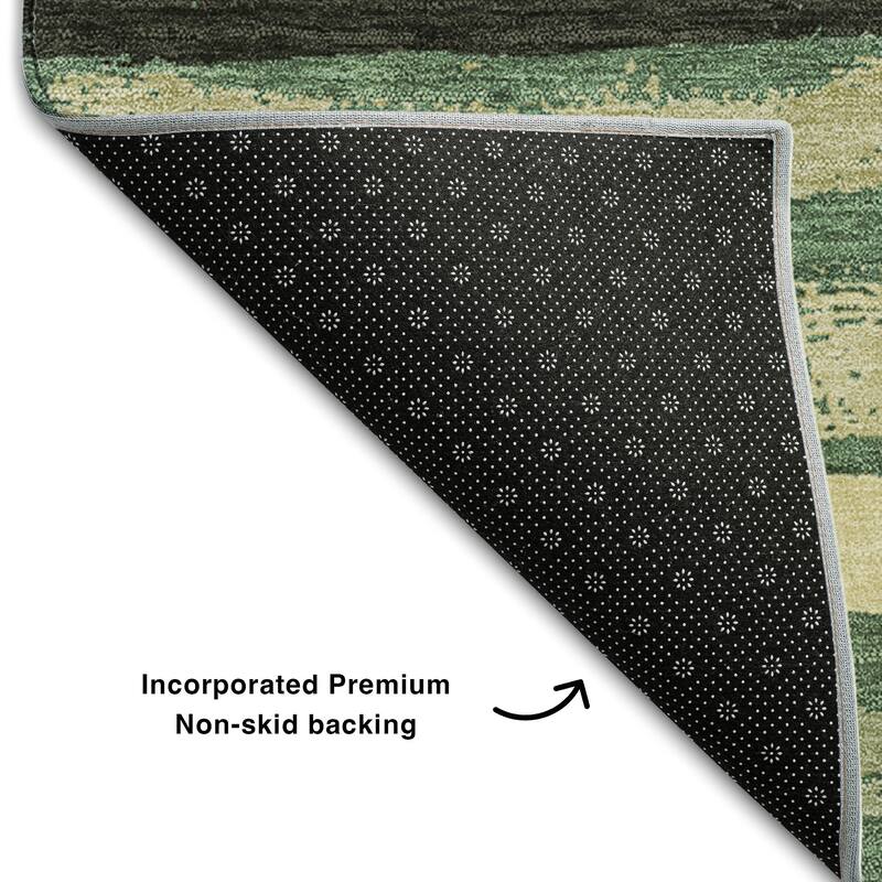 Premium Washable Super Soft Stripe Mayfield Rug